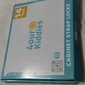 Four Kiddie's 5 Cabinet Strap Locks